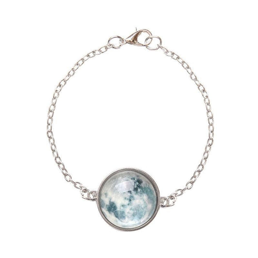 Bracelet protection univers lune grise