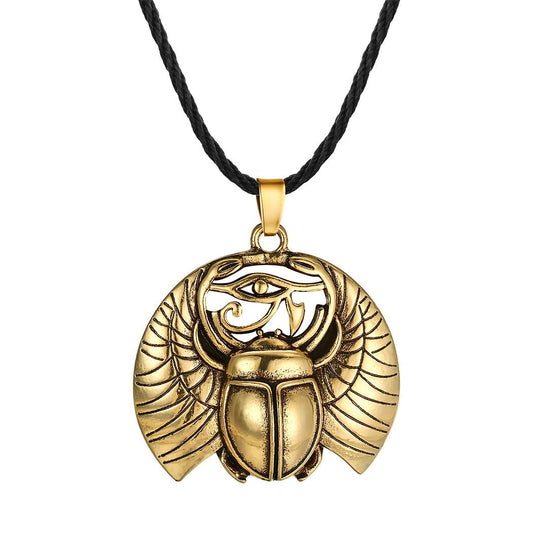 Collier Scarabée talisman égyptien